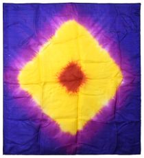 Two Warm-Tone Tie-Dye Silks