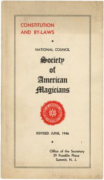 Society of American Magicians 1946 Constitution and By-Laws