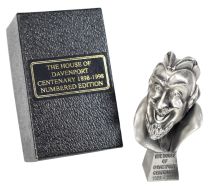 The House of Davenport Hand Crafted Pewter Demon Head Statuette