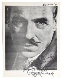 Leon Mandrake Promotional Flyer, Inscribed and Signed