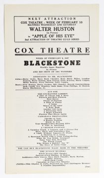 Blackstone: Cox Theatre