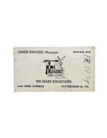 James Swoger Business Card