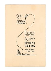 Society of American Magicians 26th Annual Dinner Program