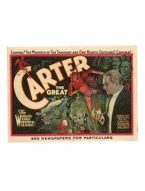 Carter the Great Lithograph Advertisement