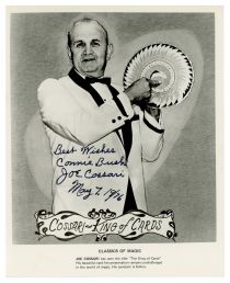Cossari the King of Cards Inscribed and Signed Photograph