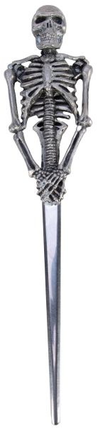 Pewter Skeleton Letter Opener