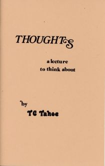 Thoughts: A Lecture to Think About