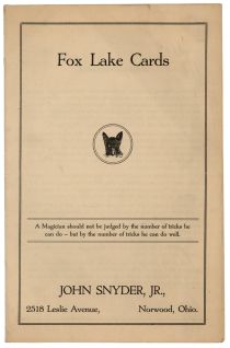 Fox Lake Cards Catalog