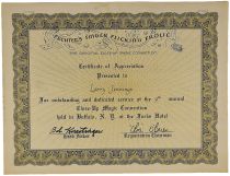 Fetcher's Finger Flicking Frolic Certificate