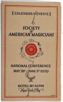 Calendar of Events, Society of American Magicians