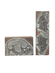 Cowboy and Horse Printing Blocks