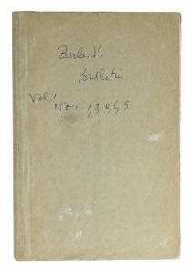 Berland's Intimate Bulletin: Vol. 1, No.1-5