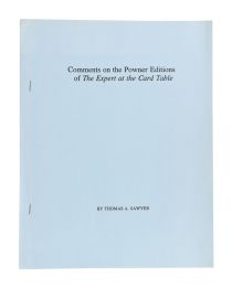 Comments on the Powner Editions of the Expert at the Card Table, Inscribed and Signed