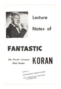 Lecture Notes of Fantastic Koran