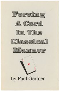 Forcing a Card in the Classical Manner