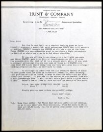 Hunt and Company Gambling Letter