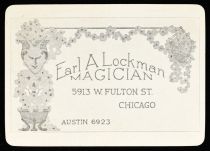 Earl A. Lockman, Magician Throw-Out Card