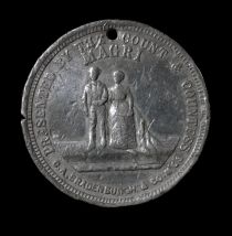 Count and Countess Magri (Lavinia Warren) Wedding Token