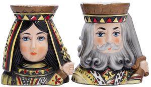 King and Queen Ceramic Cups