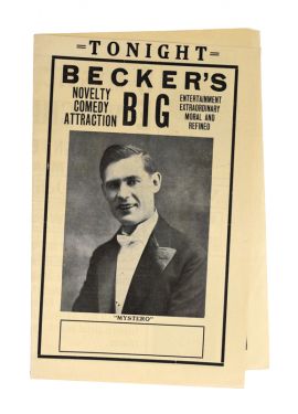 Becker's Big Novelty Comedy Attraction Flyer