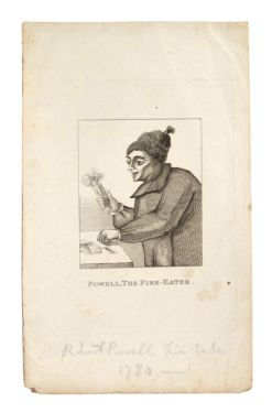 Robert Powell, The Fire Eater Engraving