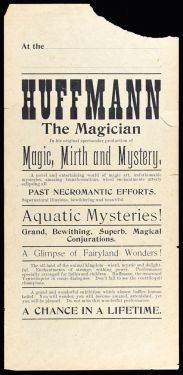 Huffmann the Magician Broadside