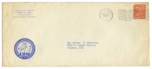 Harry E. Cecil Letter to Arthur H. Anderson
