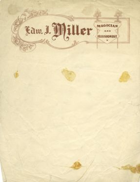 Edw. J. Miller Letterhead
