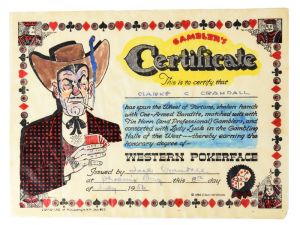 Clarke C. Crandall: Gambler's Certificate