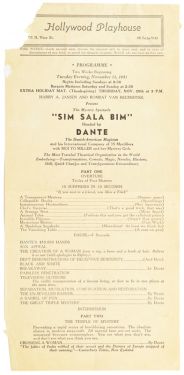 Dante "Sim Sala Bim" Program: Hollywood Playhouse