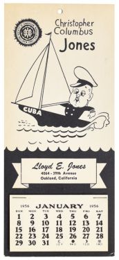 Lloyd E. Jones 1956 Calendar