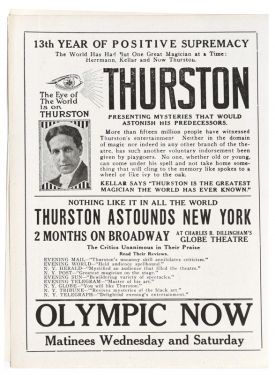 Thurston, the Wonder Show of the Universe Handbill
