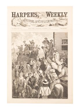The Circus Coming Into Town, Harper's Weekly