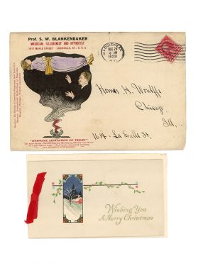 Professor Blankenbaker Christmas Card and Envelope