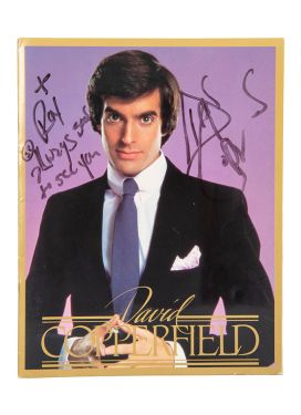David Copperfield Inscribed and Signed Program