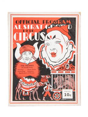 Al Sirat Grotto Circus Program 1936