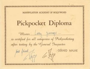 Larry Jennings' Pickpocket Diploma