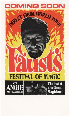 Faust's Festival of Magic Handbill