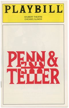 Penn & Teller Playbill