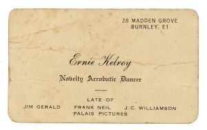Ernie Kelroy Business Card