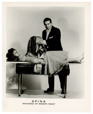 Spina Sawing a Woman in Half Photograph