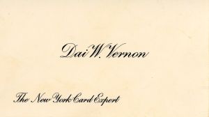 Dai Vernon Business Card