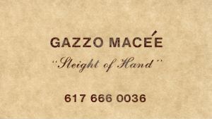 Gazzo Maceé Business Card