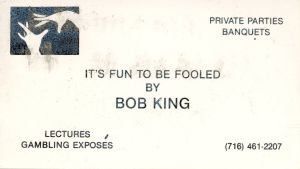 Bob King Business Card