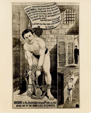 Houdini in the Amsterdam Prison Poster