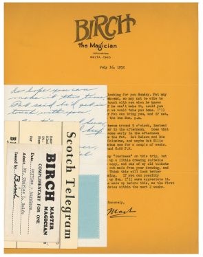 Birch and Marbel Signed Ephemera