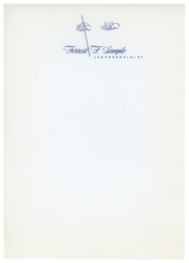 Forrest F. Sample Letterhead