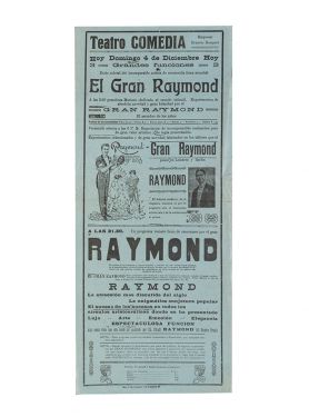 The Great Raymond Teatro Comedia Broadside