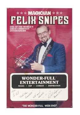 Felix Snipes Inscribed and Signed Poster
