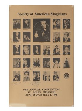 Society of American Magicians Signed Poster